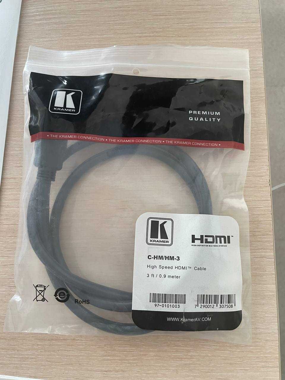 HDMI кабель марки Kramer C-HM/HM-3 3 ft/0.9 metr