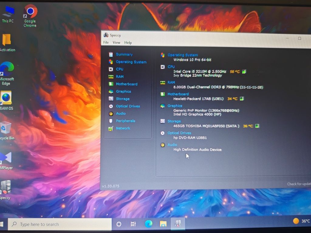 Laptop HP Probook 6570b i5
