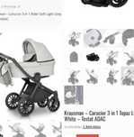 Krausman Carucior 3 in 1 Topaz Lux White Testat ADAC