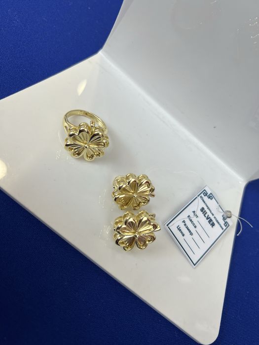 Комплект серебрянный ван клиф