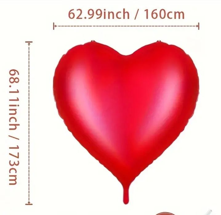 Balon inima uriasa/gigant Craciun/casatorie/indragostiti/petrecere cop