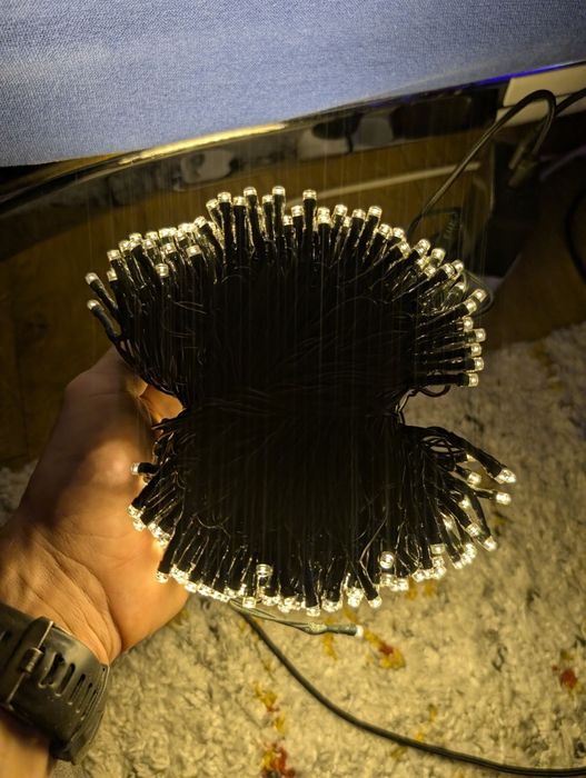 Instalație Led 50M 500 leduri lumină caldă