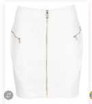 Пола Guess бяла с цип