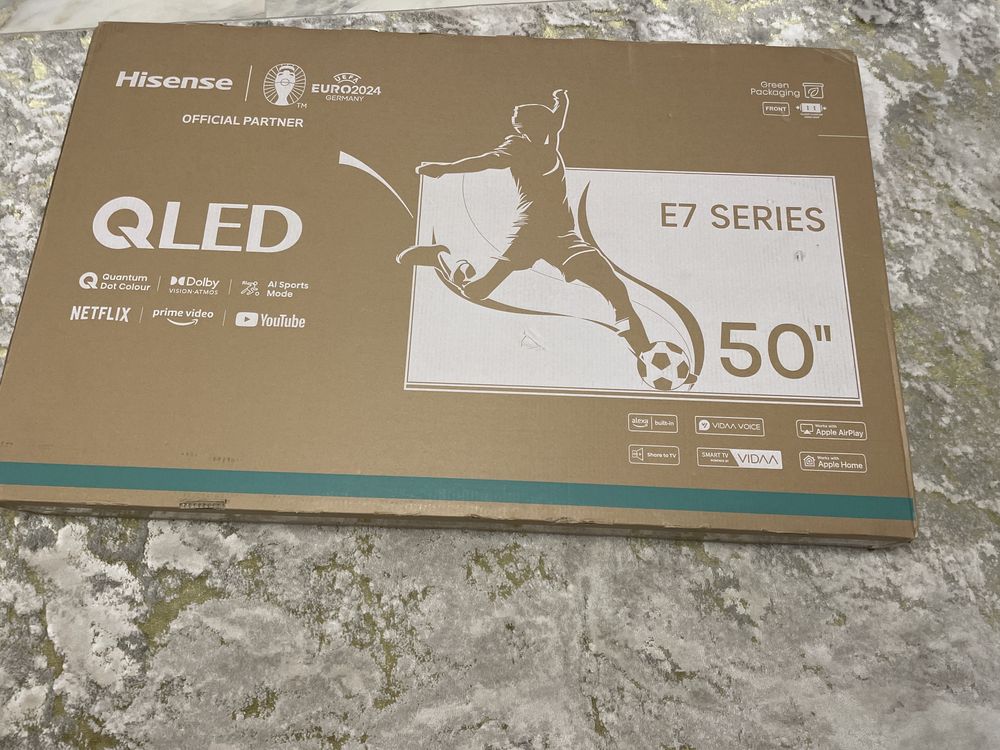 Televizor QLED Smart HISENSE 50E7NQ, Ultra HD 4K, HDR, 126cm, Nou
