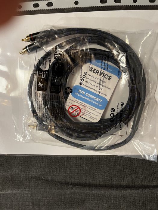 Аудио кабели чинч към чинч 2х2. Два броя . Чисто нови. Chinch RCA