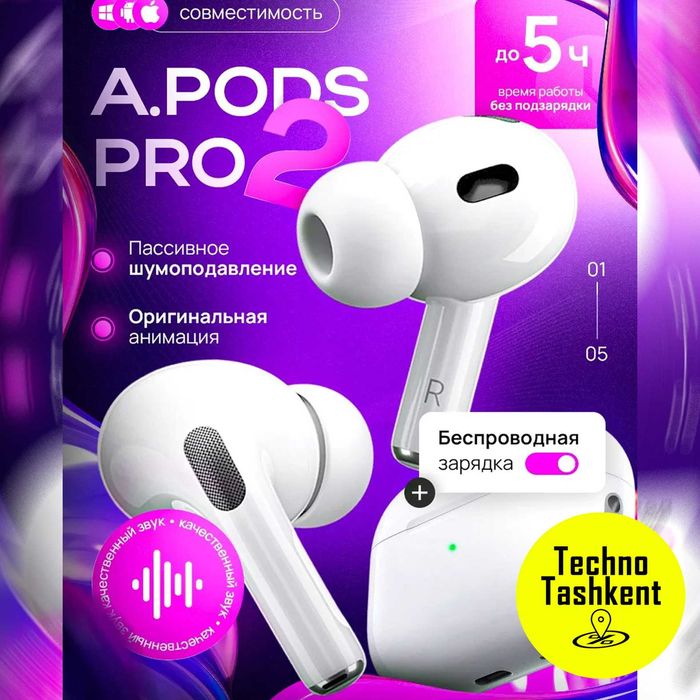 Беспроводные наушники AirPods Pro 2 Inkax T05ANC, с шумоподавлением