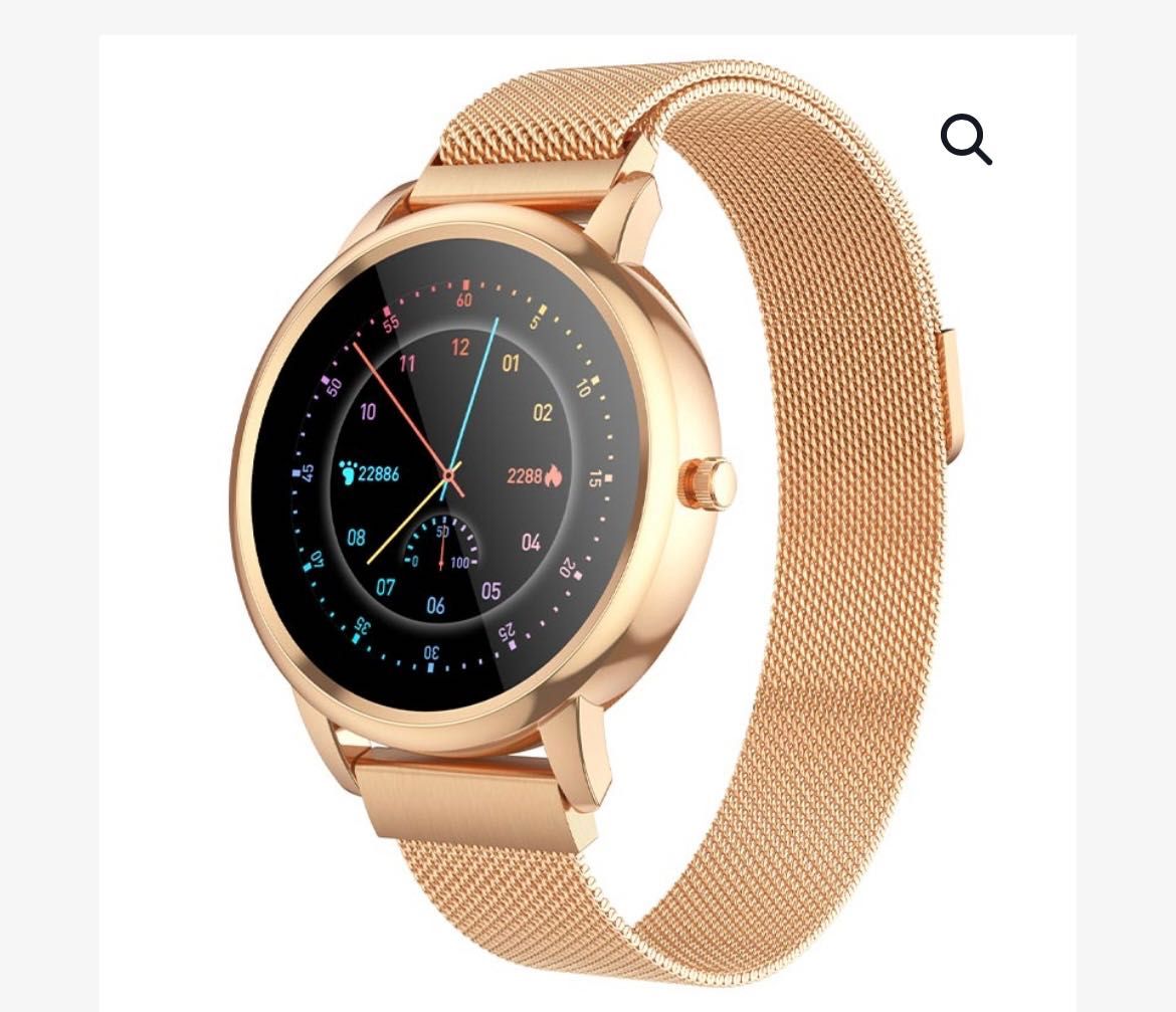 Ceas/smartwatch dama HOCO Y8 Rose gold