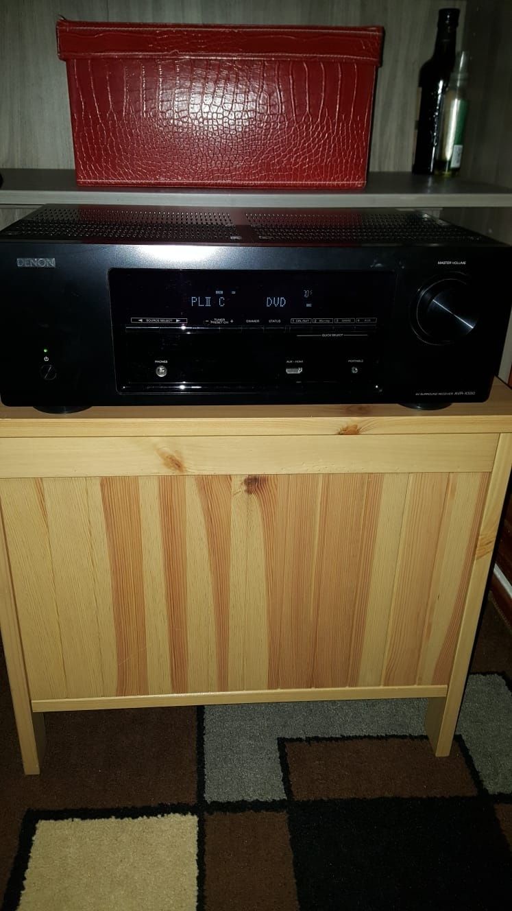 Amplificator Denon AVR-X500, 5 canale, 375W RMS, Negru