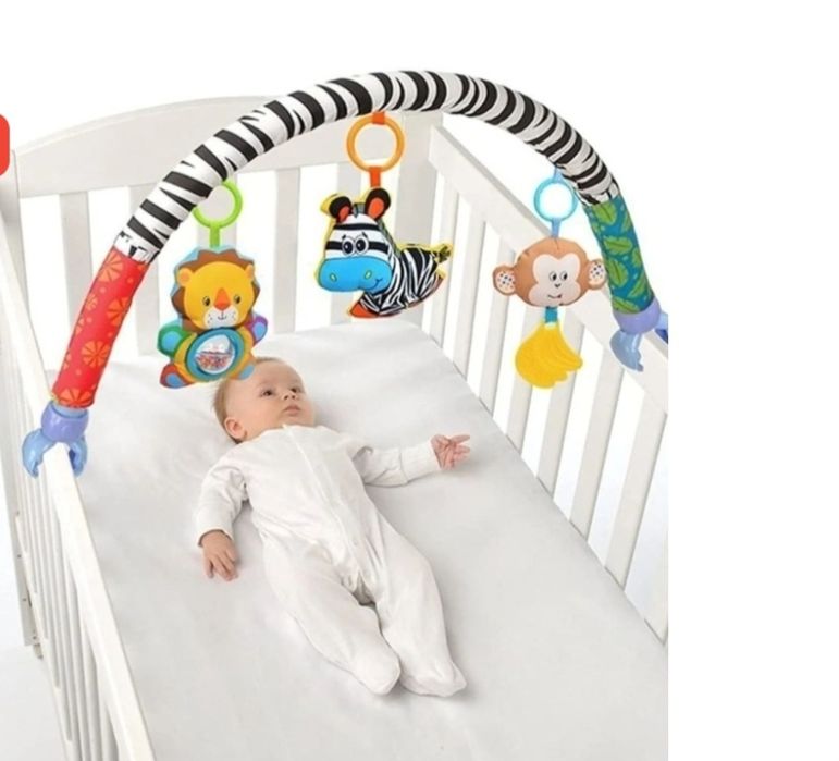 Игрушка подвесная и шуршащие носочки и браслет
