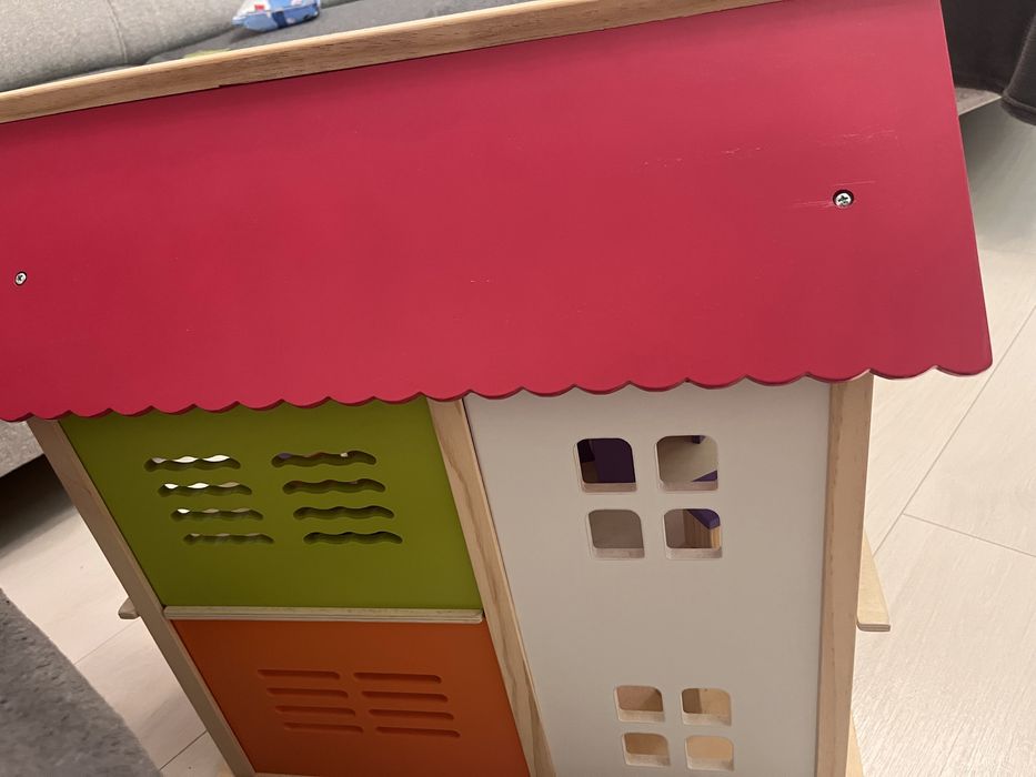 Casuta papusi cu mobilier Pink Doll