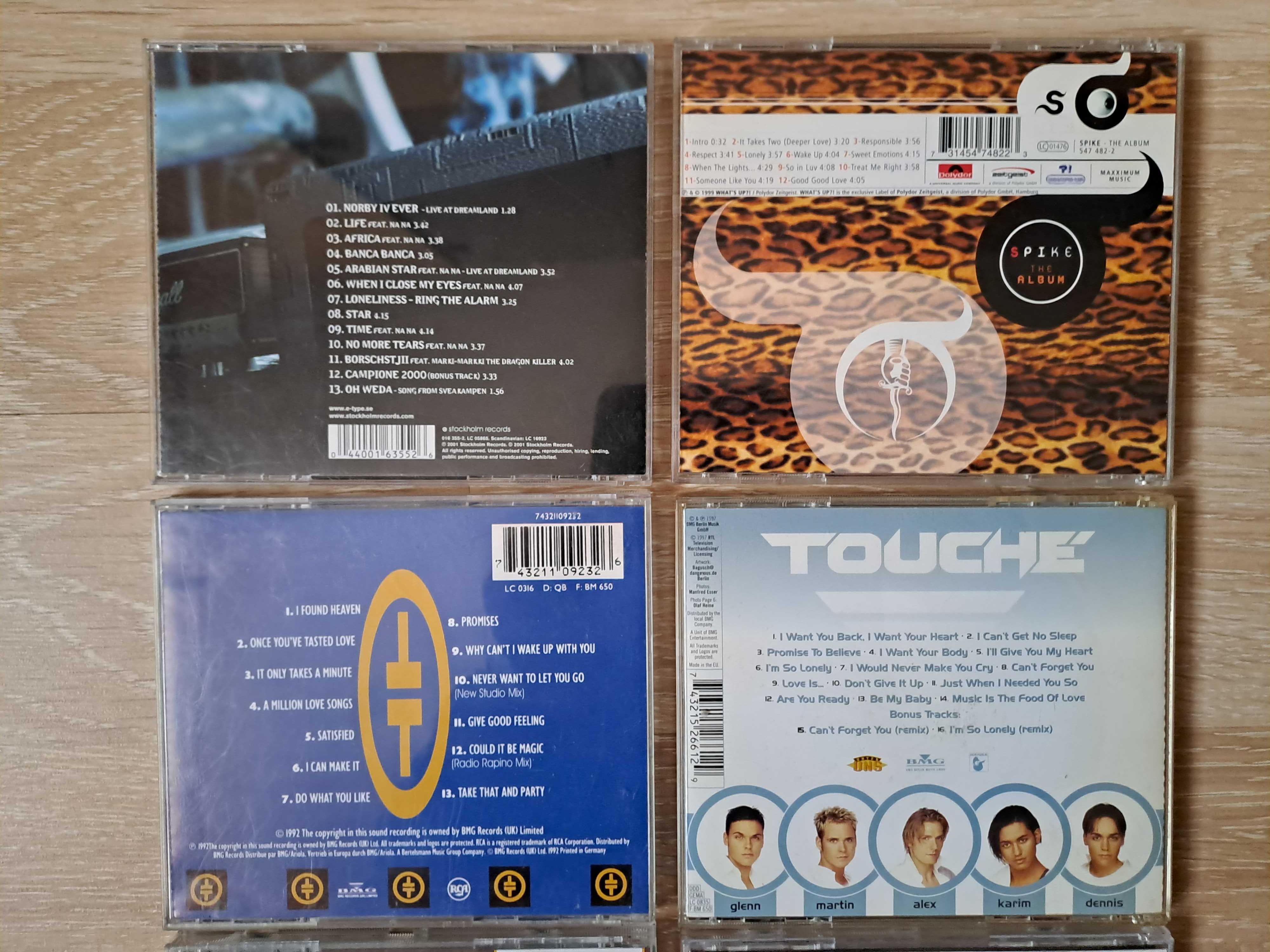 Pachet 5 - 6 CD Originale Eurodance - E-Type, Spike, Take That, Touche