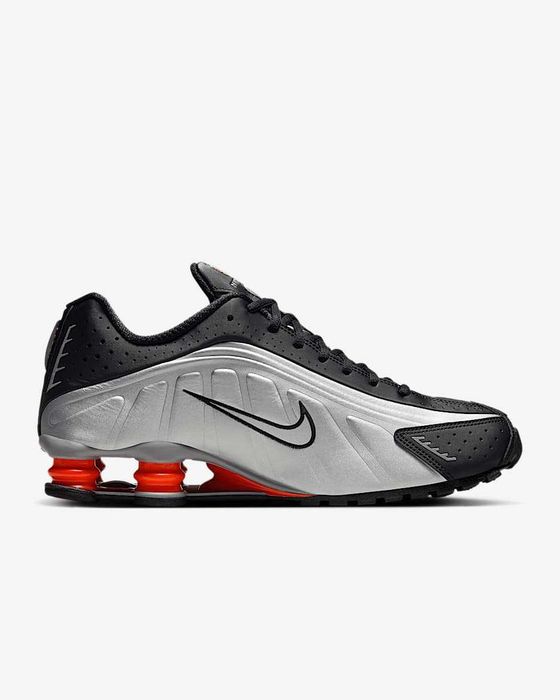NIKE Shox R4 Sport Metalic Silver Black Men