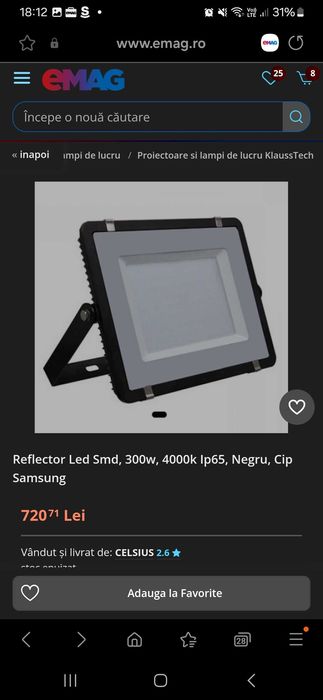 Reflector Led cip Samsung