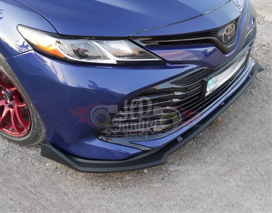 Губа на передний бампер Camry 70