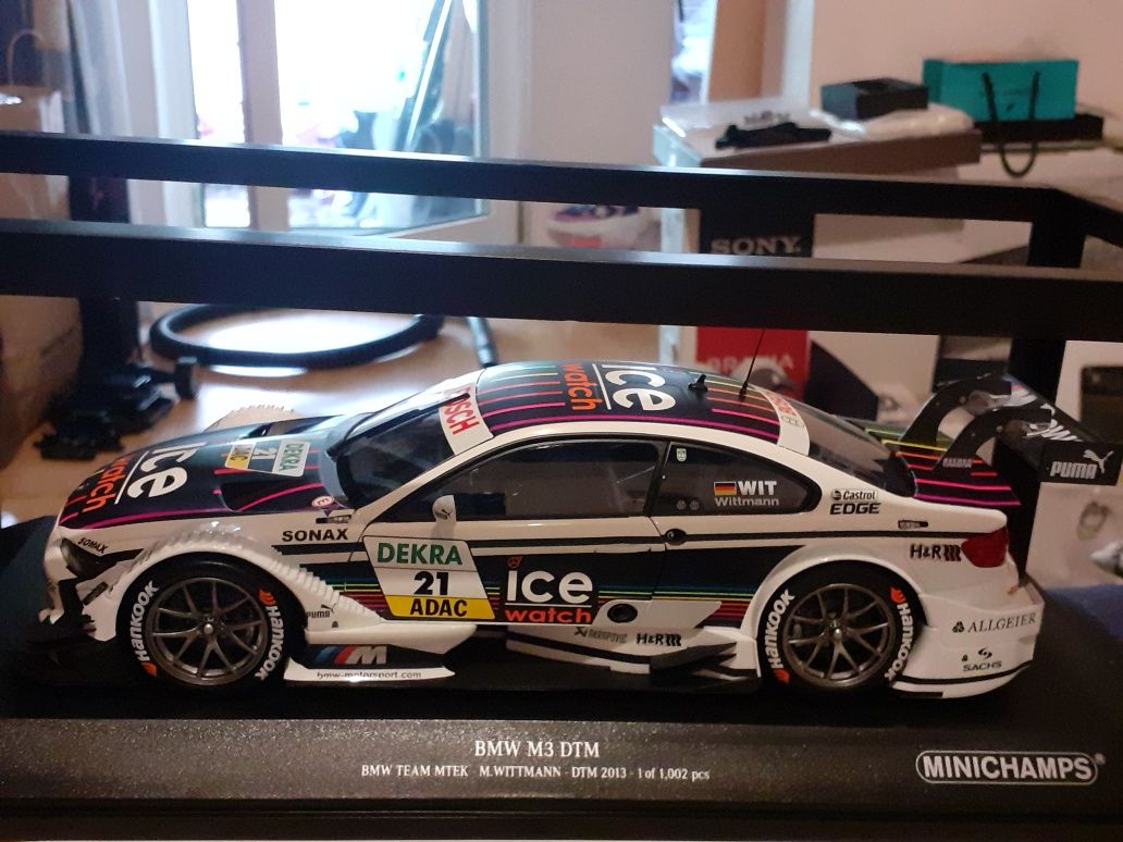 Macheta BMW M3 e92 DTM - 1 /18 MINICHAMPS - Nou - Cutie