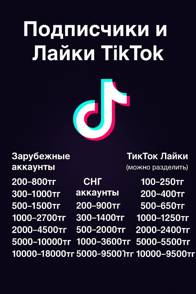 Накрутка Инста Тикток,продвижение,накрутка подписчиков