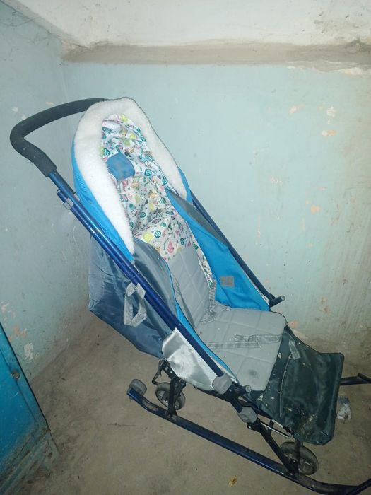 Детские санки осень зима