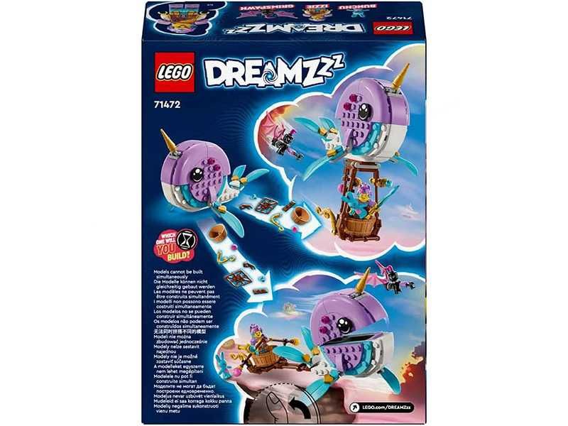 НОВИ! LEGO® DREAMZzz™ 71472 2в1 Нарвалът на Изи Балон с горещ въздух