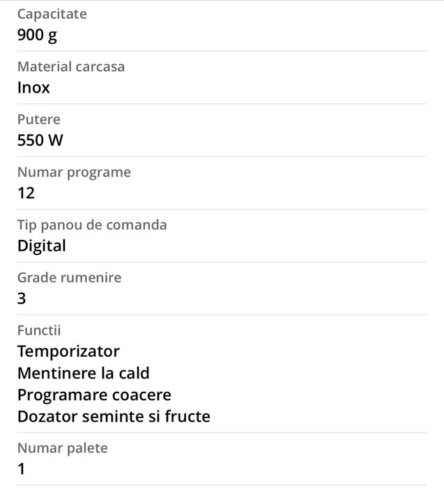 Masina de facut paine star light