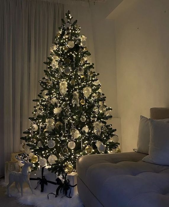 Новогодняя гирлянда Мишура | Роса