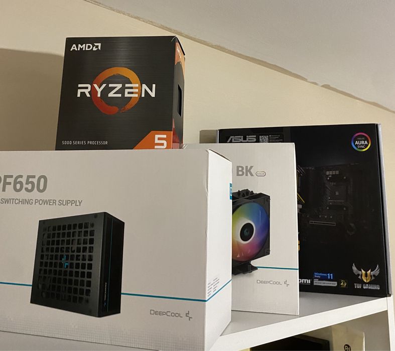 ГАРАНЦИОННИ Ryzen 5 5600x, Asus B550M-E, 16 GB DELTA FORCE