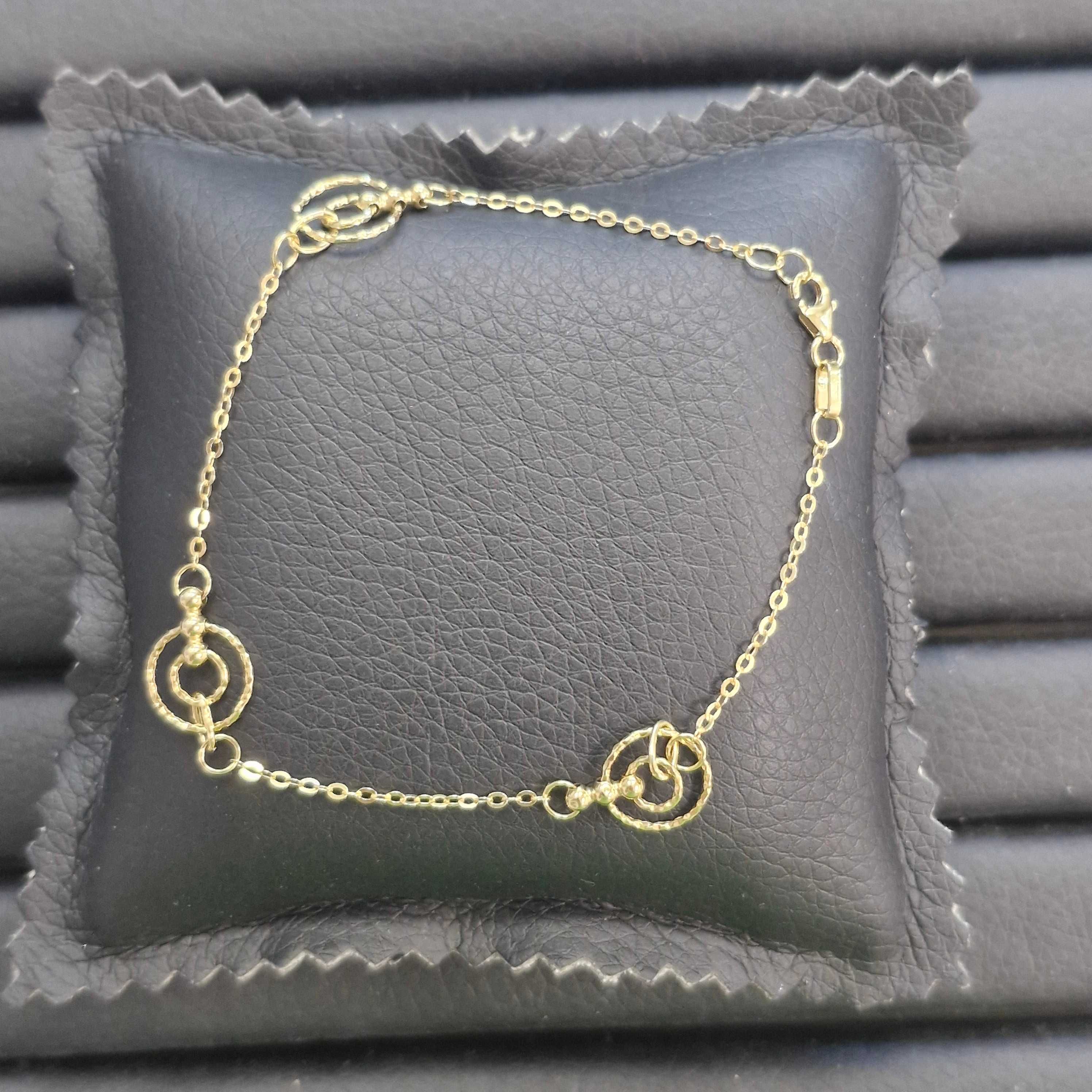 ( B31433.4 / Ag28 Doi Baieti ) Bratara Aur 14K - 1.50 grame / 547 lei