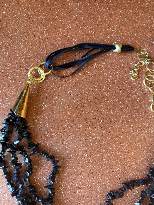 Колье Авантюрин синий (ночь каира ) новое.