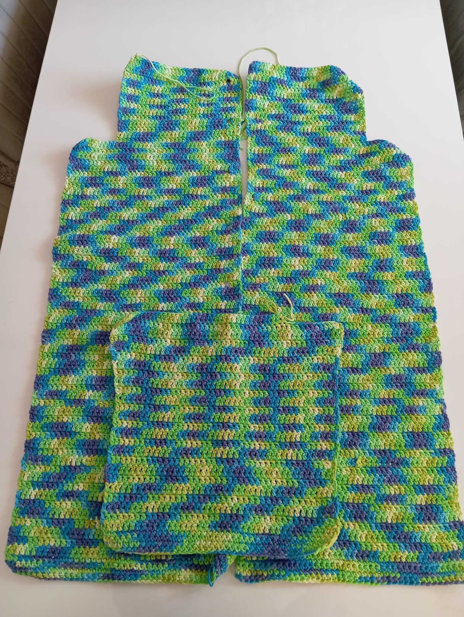 Cardigan Lung Croșetat Manual