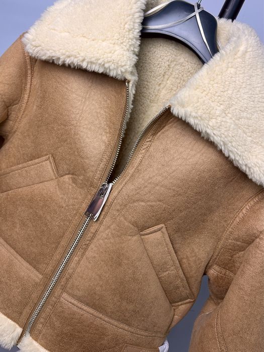 MANGO УНИКАЛНО дамско палто / яке  с каракул