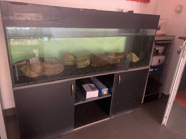 acvariu mare cu dulap suport