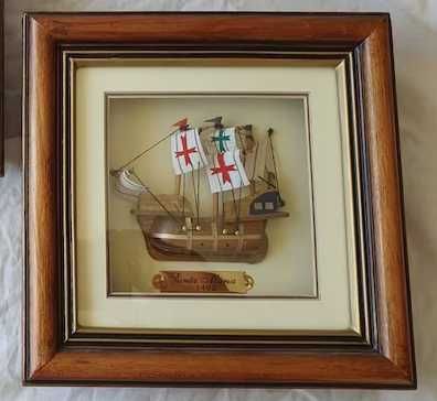 Wall Decor Box Santa maria 1492 model ship