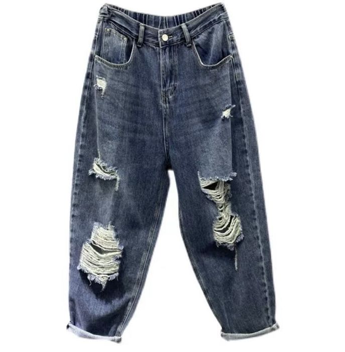 Женские стильные джинсы рванки размер 56-58-60