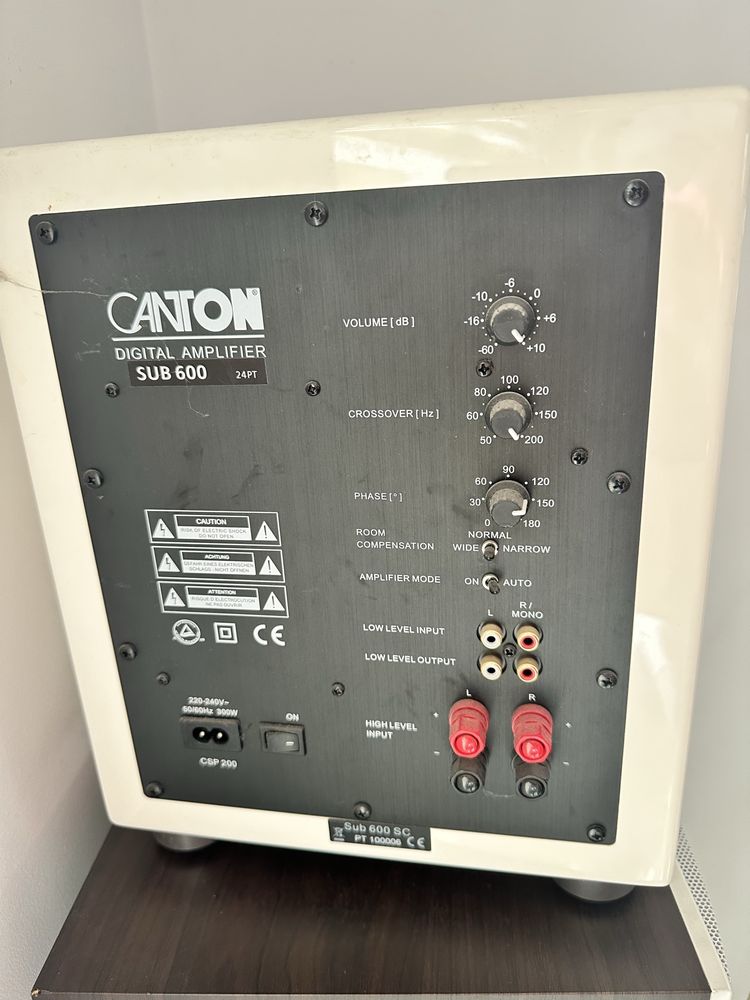 Vand boxe CANTON GLE 490.2 si subwoofer CANTON Sub 600