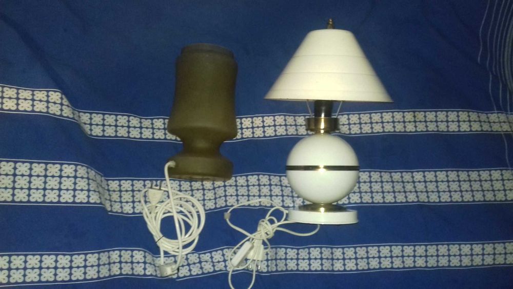 Veioze mari pentru masa din sticla si metal