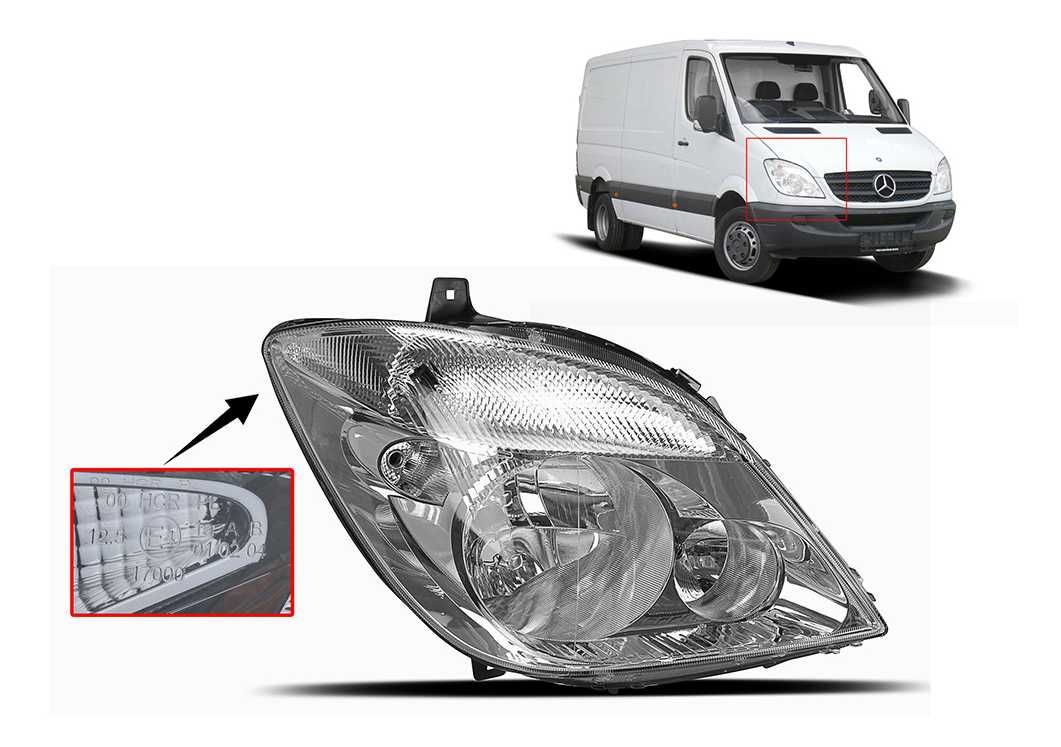 Фарове Фар за Мерцедес Спринтер / Mercedes Sprinter W906 2006 - 2014