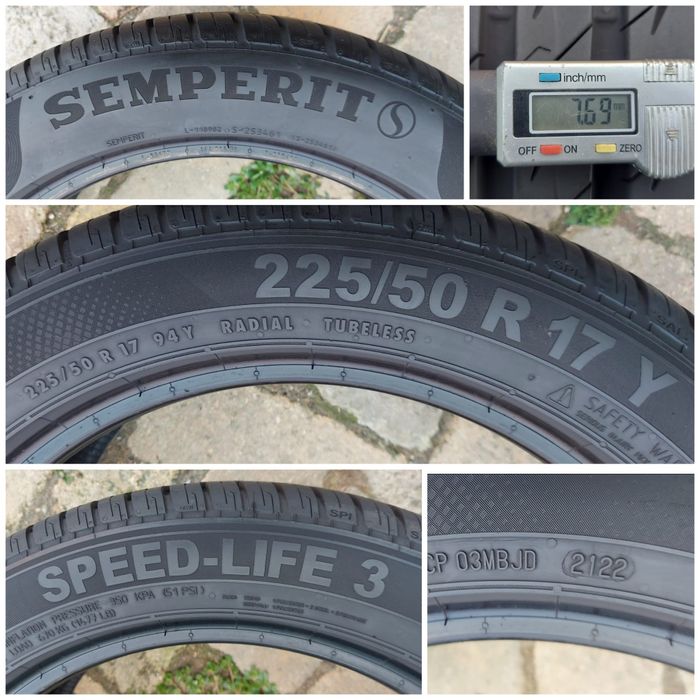 O bucată 225/50 R17 vară - una Semperit Pirelli