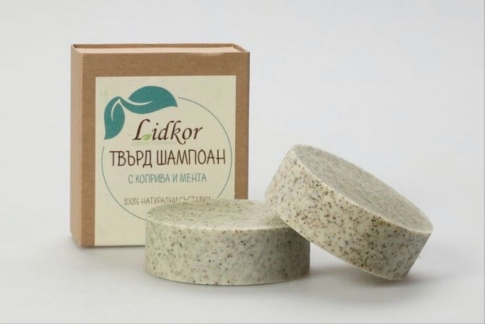 Твърд шампоан с Коприва и Мента