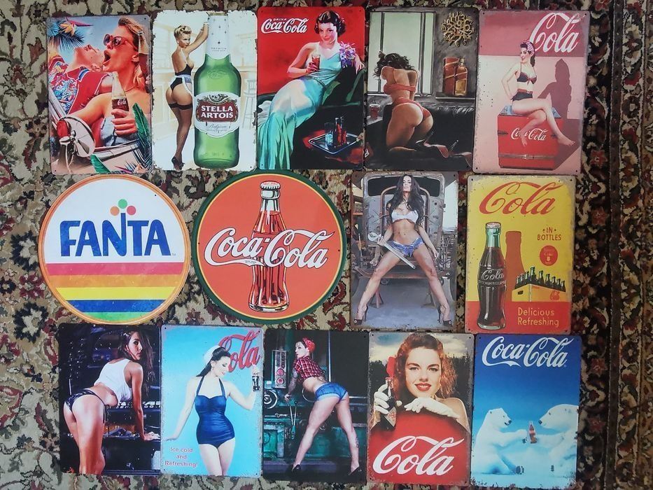 Tablii metalice vintage Reclame Garaj