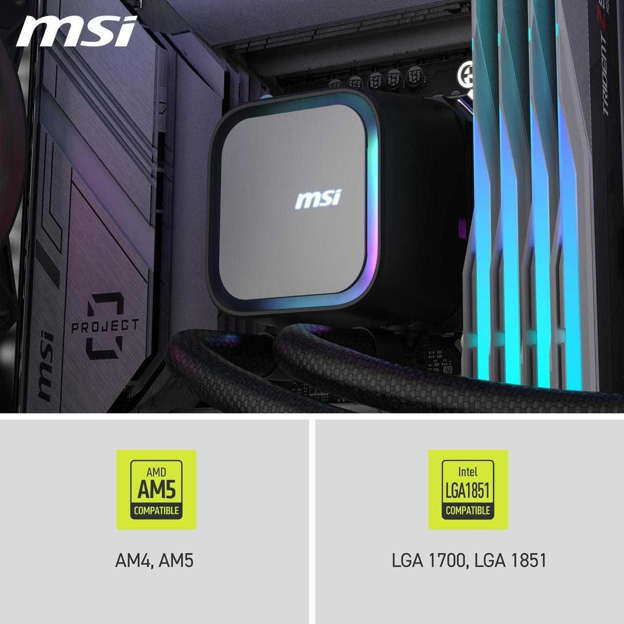 Водяной кулер MSI MAG Coreliquid A13 240 Black LGA 1700/1851/AM5/AM4