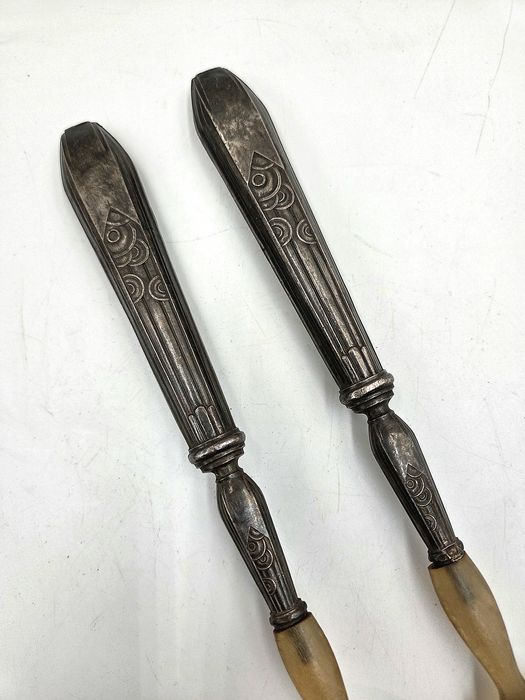 Excepțional set de tacâmuri argint masiv - perioada Art Deco