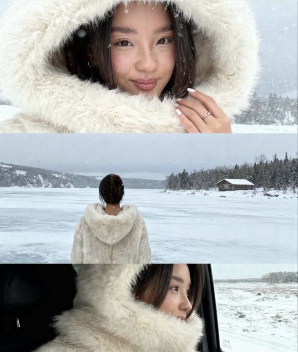 трендовые зимние фото с помощью ИИ