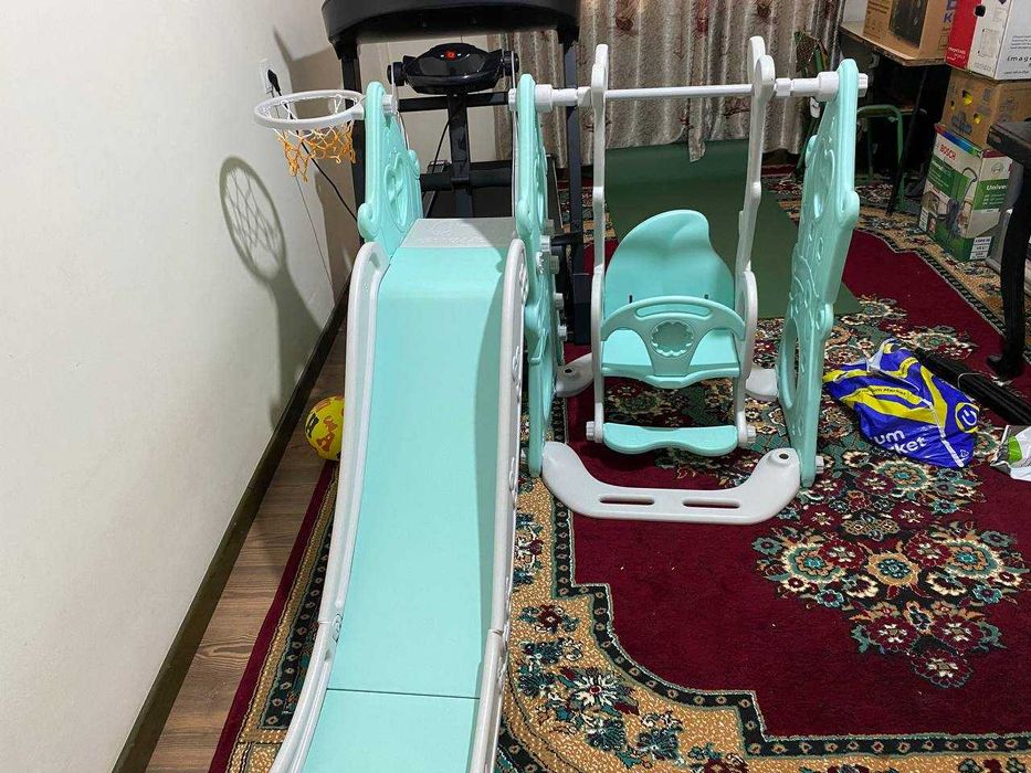 Оригинальная горка качела детская