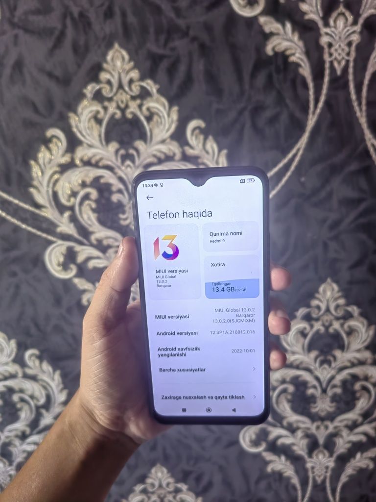 Redmi 9 32  64gb sotiladi radnoy