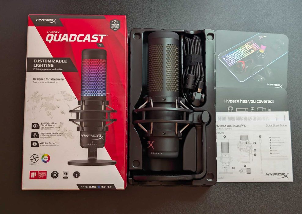 Microfon USB HyperX QuadCast S - RGB