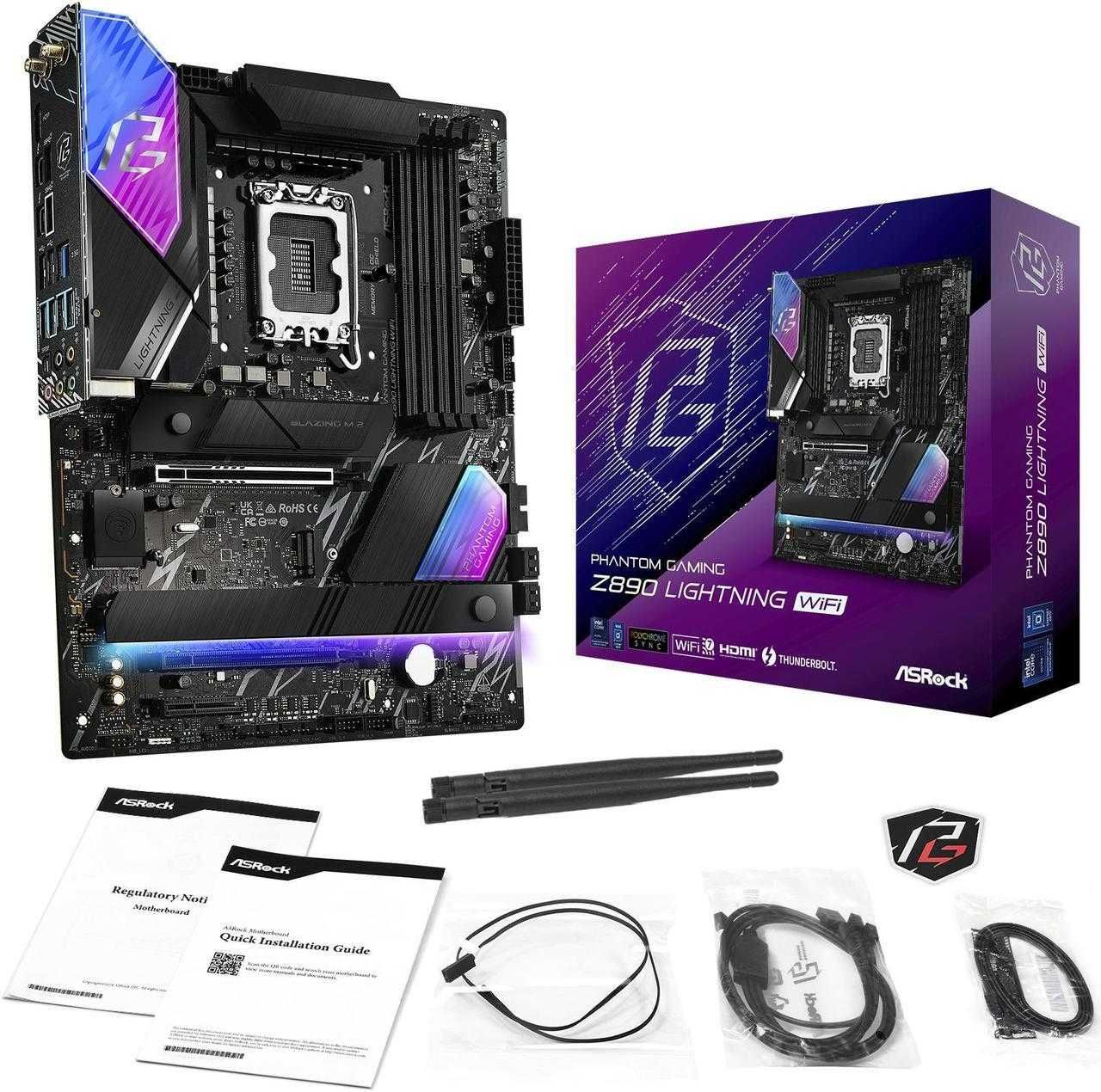 ASRock Z890 Lightning WiFi LGA 1851 Intel Z890 ATX Motherboard