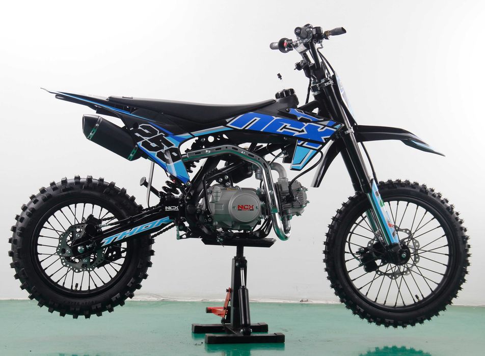Motocicleta cross Thor Evolution 17/14 125cc 4T benzina negru/albastru