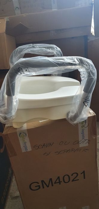 Înălțător wc 13 cm cu mânere sustinere