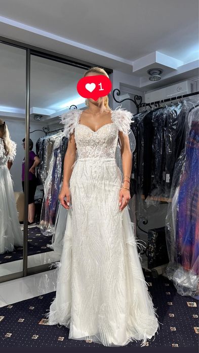 Vând rochie de mireasă tip sirenă