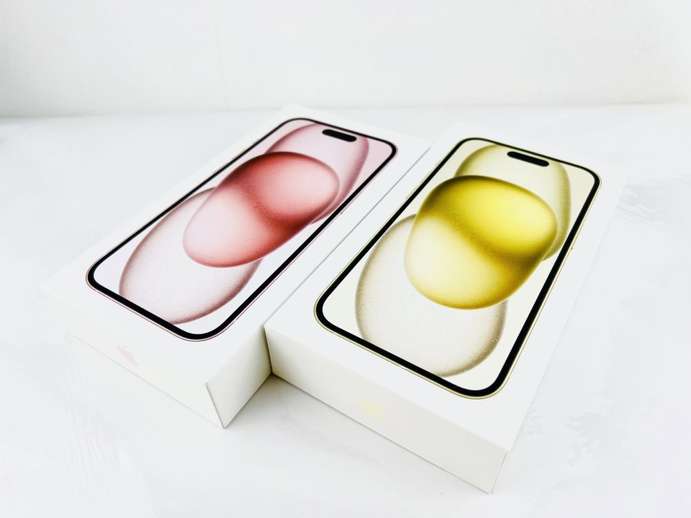 НОВ! Apple iPhone 15 256GB Pink / Yellow Гаранция!