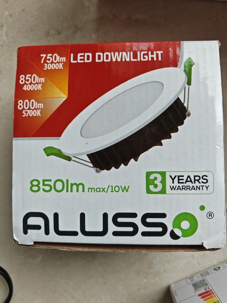 6 броя ALUSSO LED Downlight Тавани спот лунички 230V, 10W 3000K-5700K